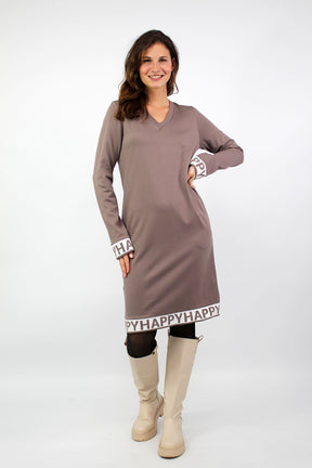 Kleid "Happy" - Taupe