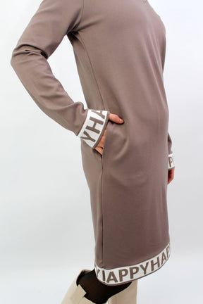 Kleid "Happy" - Taupe