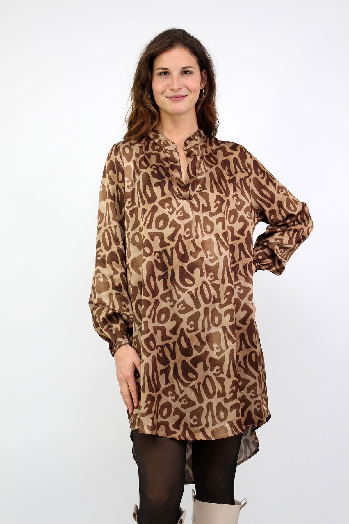 Kleid "Love" - Camel