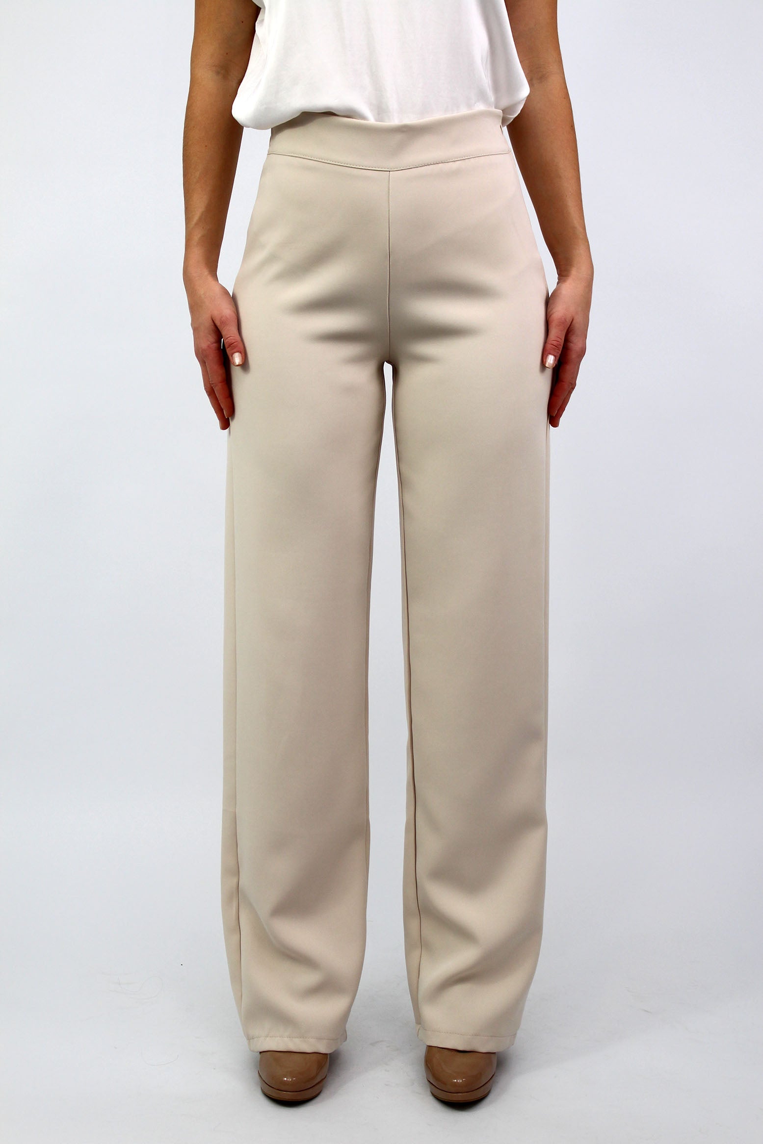 Anzug Hose mit Bund - Beige