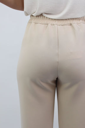 Anzug Hose mit Bund - Beige