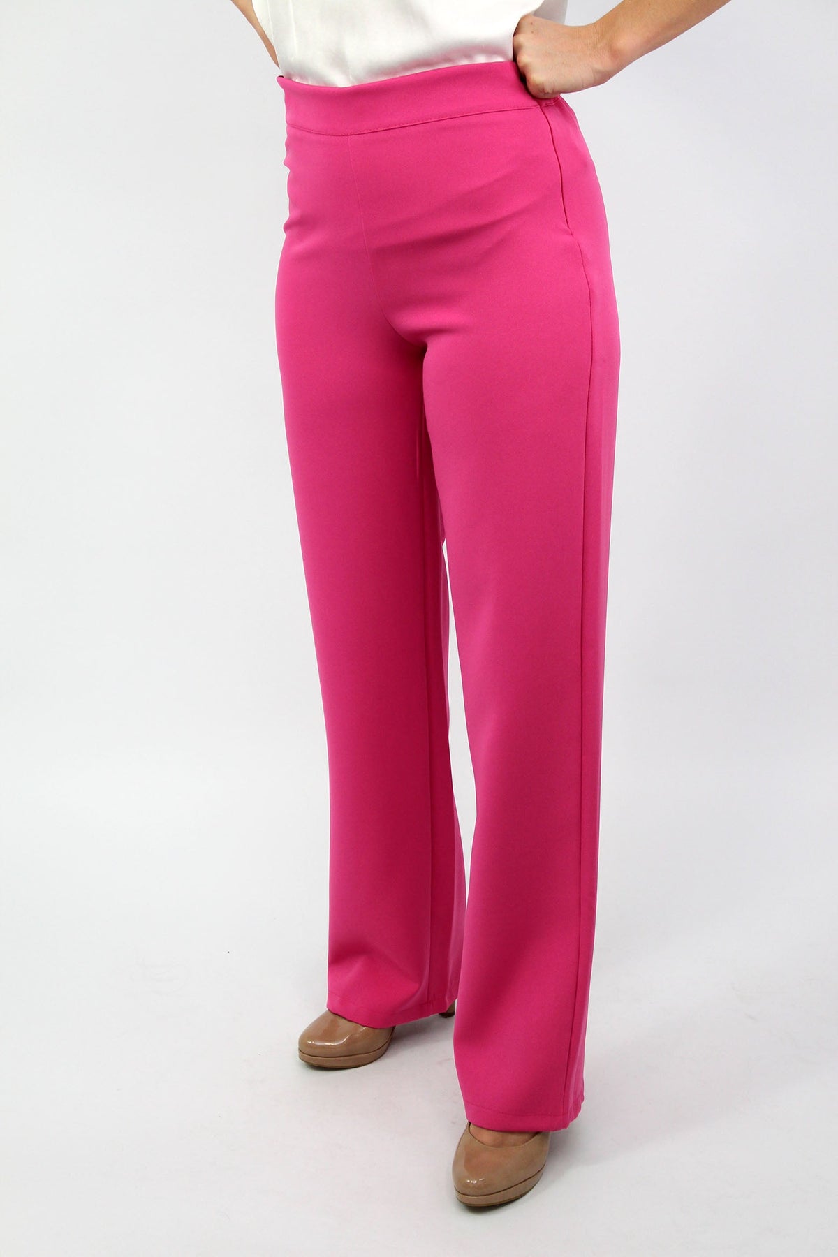 Anzug Hose mit Bund - Pink