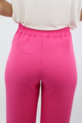 Anzug Hose mit Bund - Pink
