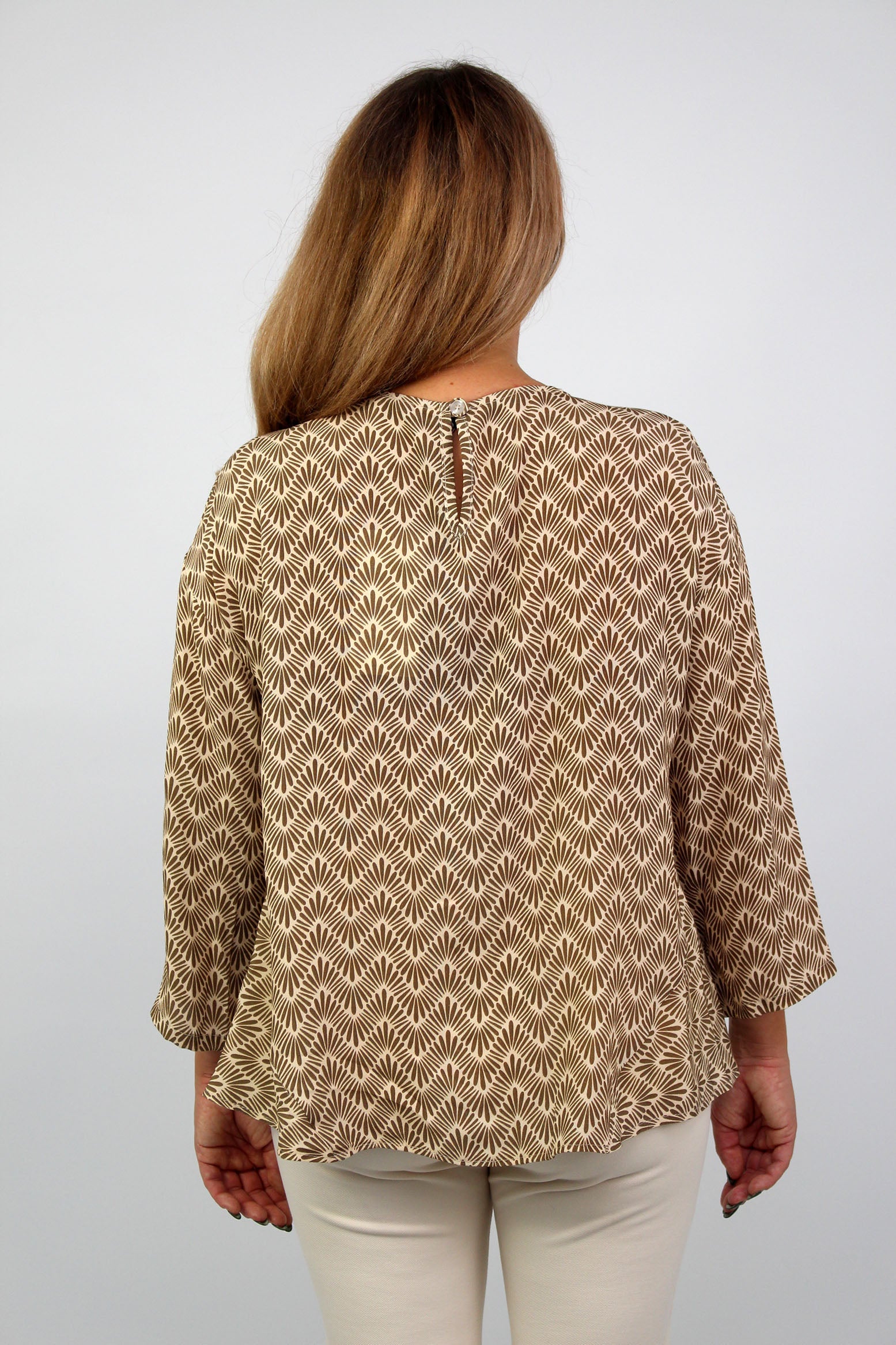 Bluse Exklusiv - Beige
