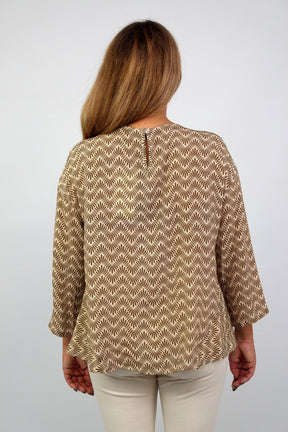 Bluse Exklusiv - Beige