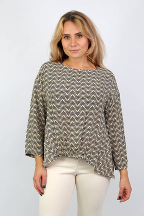 Bluse Exklusiv - Anthrazit