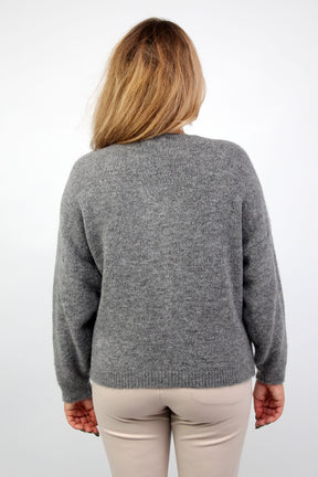 Strickjacke "Star" - Dunkelgrau