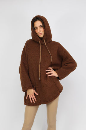 Hoodie "Teddy" - Braun