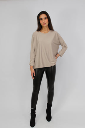 Langarmshirt "Bestseller" - Taupe