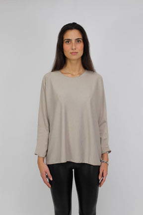Langarmshirt "Bestseller" - Taupe