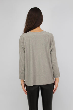 Langarmshirt "Bestseller" - Grau