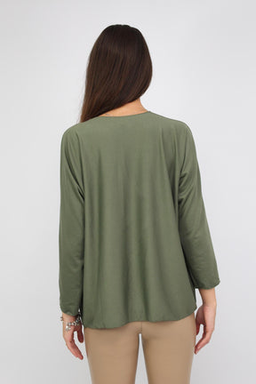 Langarmshirt "Bestseller" - Khaki