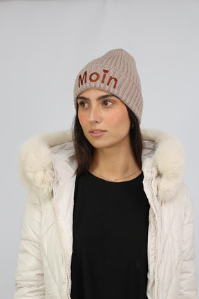 Mütze "Moin" - Beige