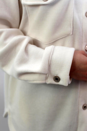 Cordbluse "Pisa" - Weiß