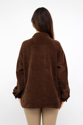 Cordbluse "Pisa" - Weiß