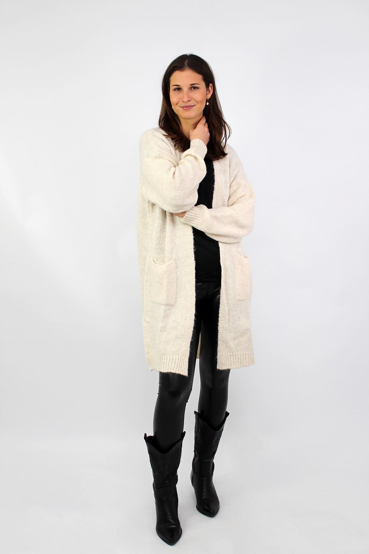 Strickjacke "Mailand" - Creme