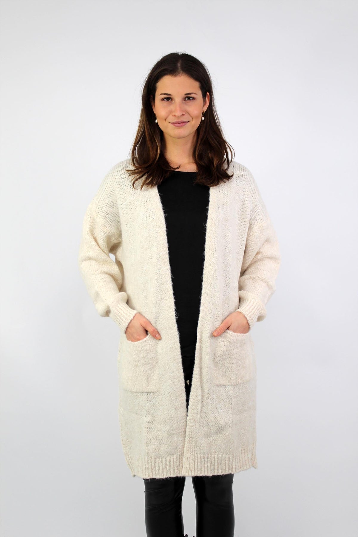 Strickjacke "Mailand" - Creme