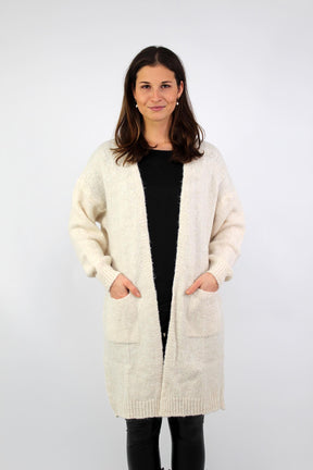 Strickjacke "Mailand" - Creme