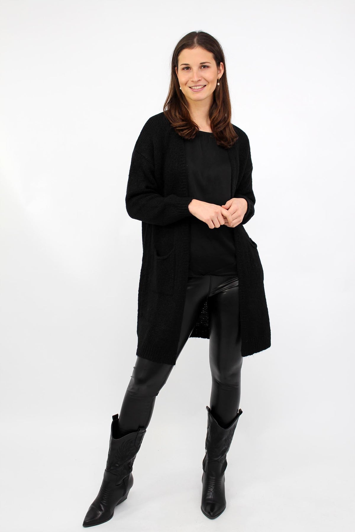 Strickjacke "Mailand" - Schwarz