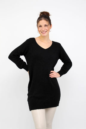 Strickkleid "Kingsly" - Schwarz