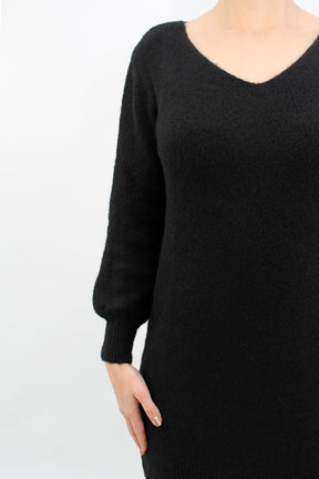Strickkleid "Kingsly" - Schwarz