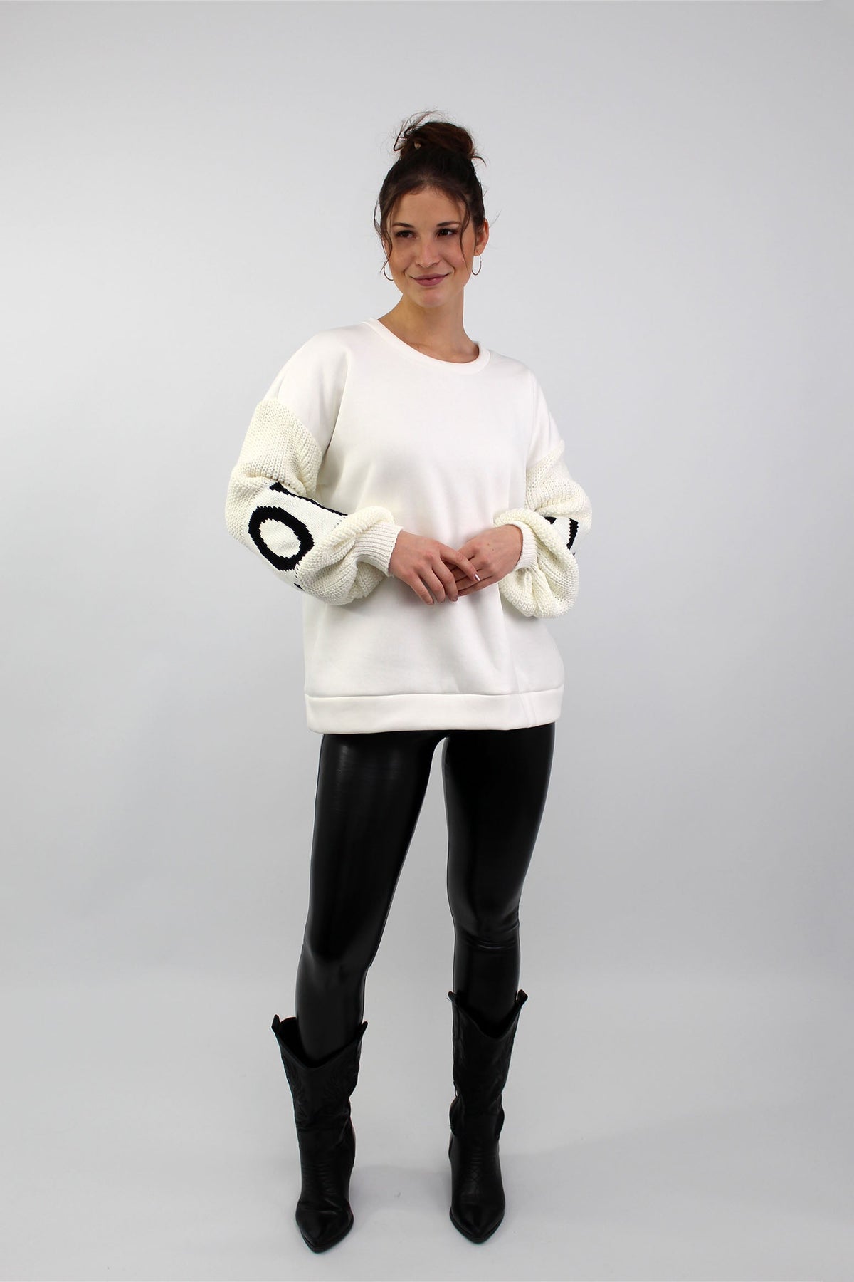 Pullover "Love" - Weiß