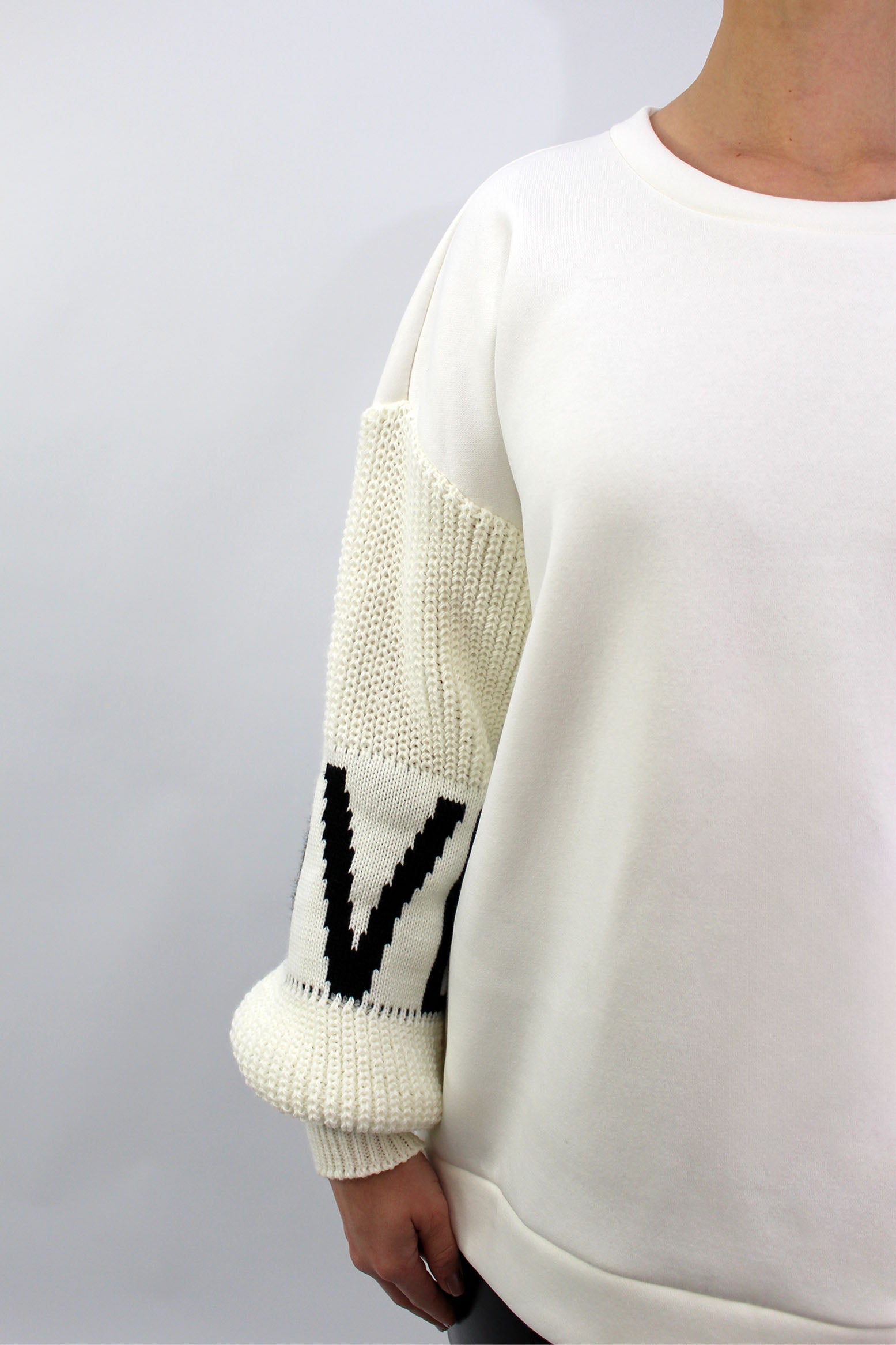 Pullover "Love" - Weiß