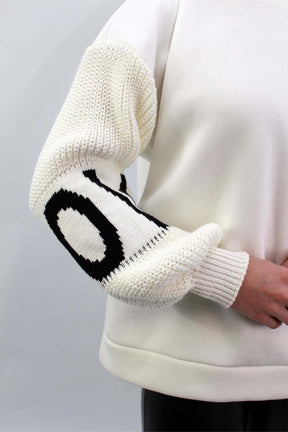 Pullover "Love" - Weiß
