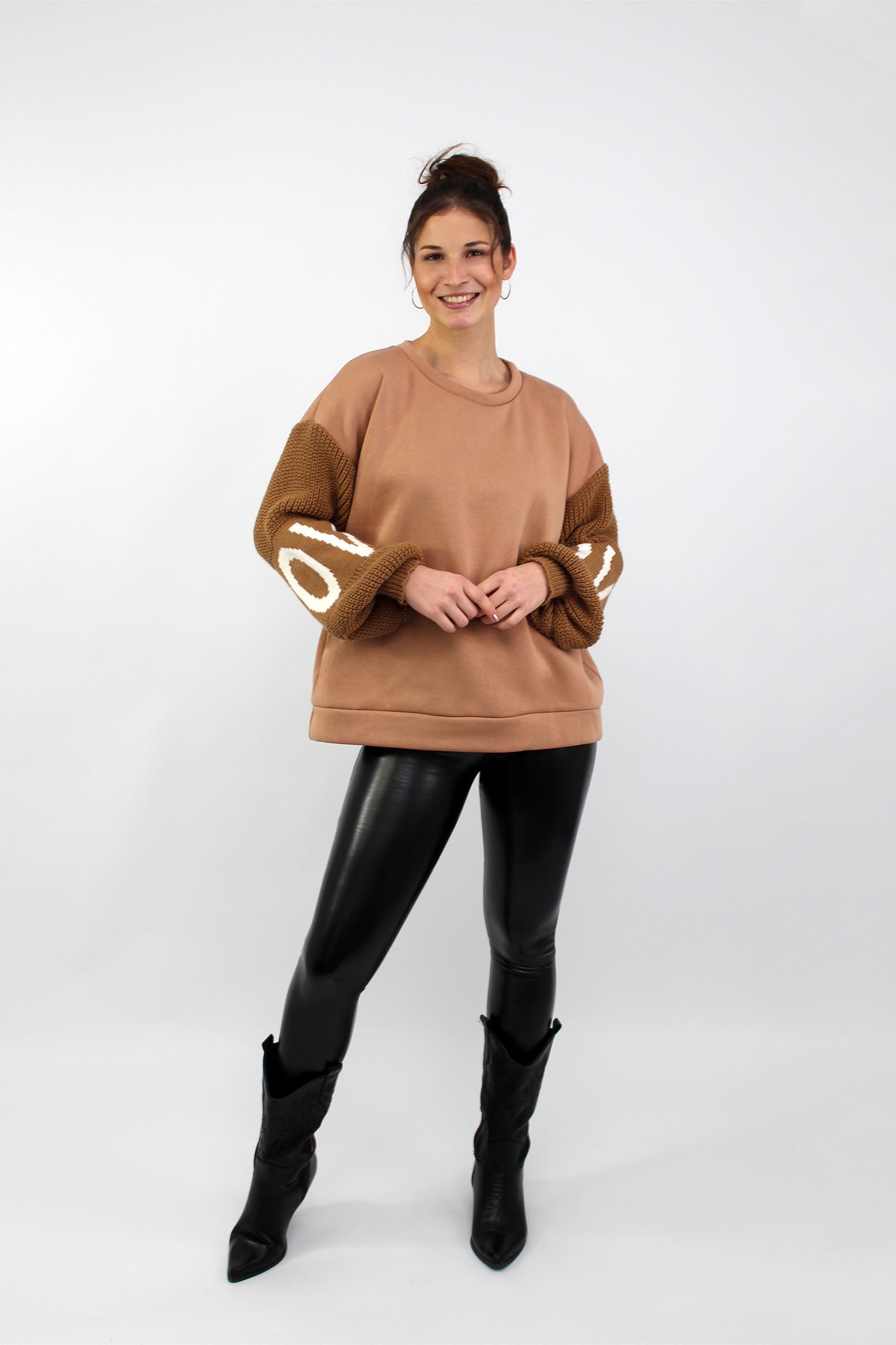 Pullover "Love" - Camel