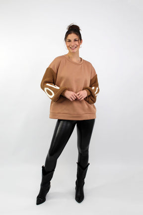 Pullover "Love" - Camel