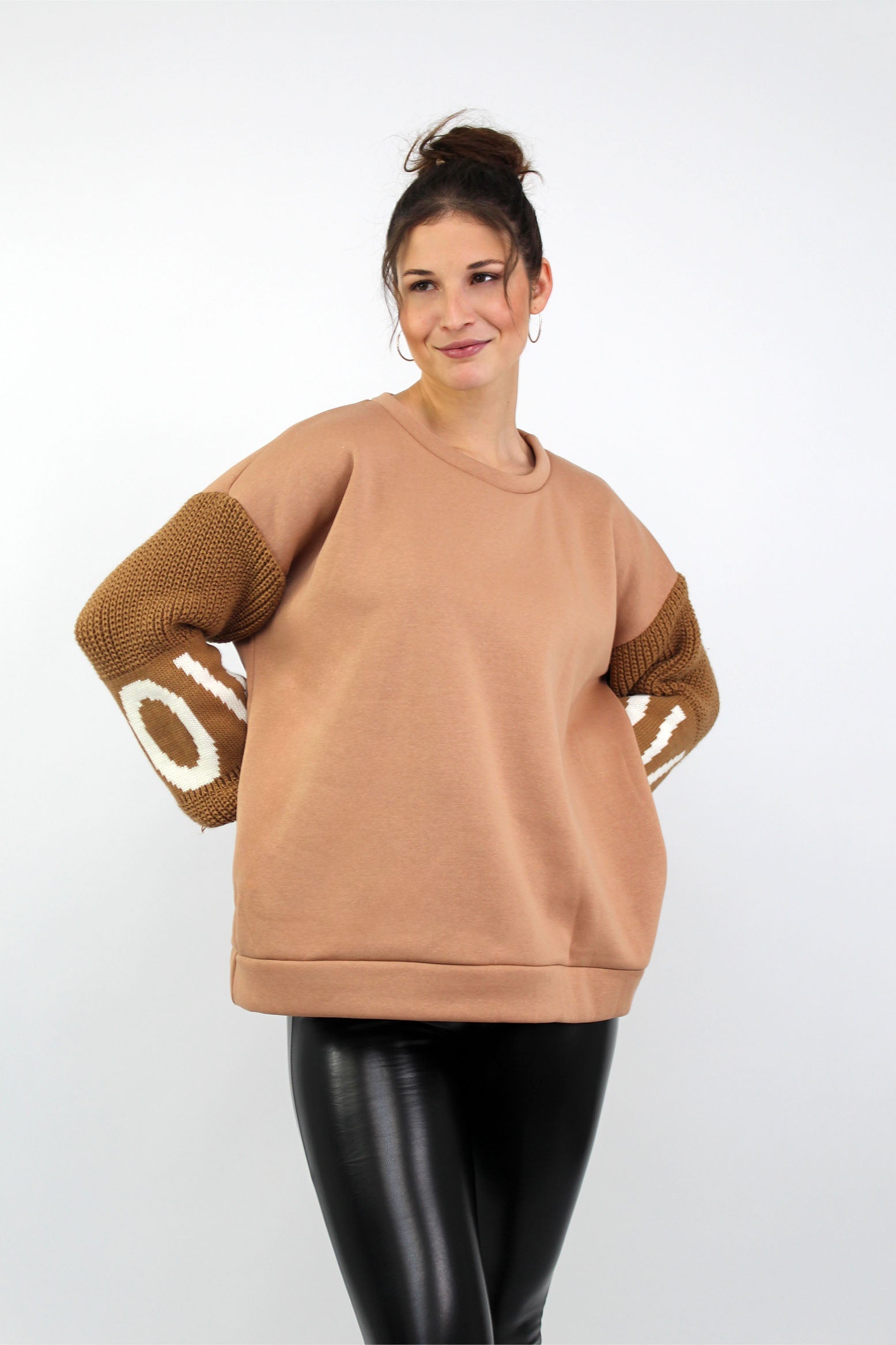 Pullover "Love" - Camel