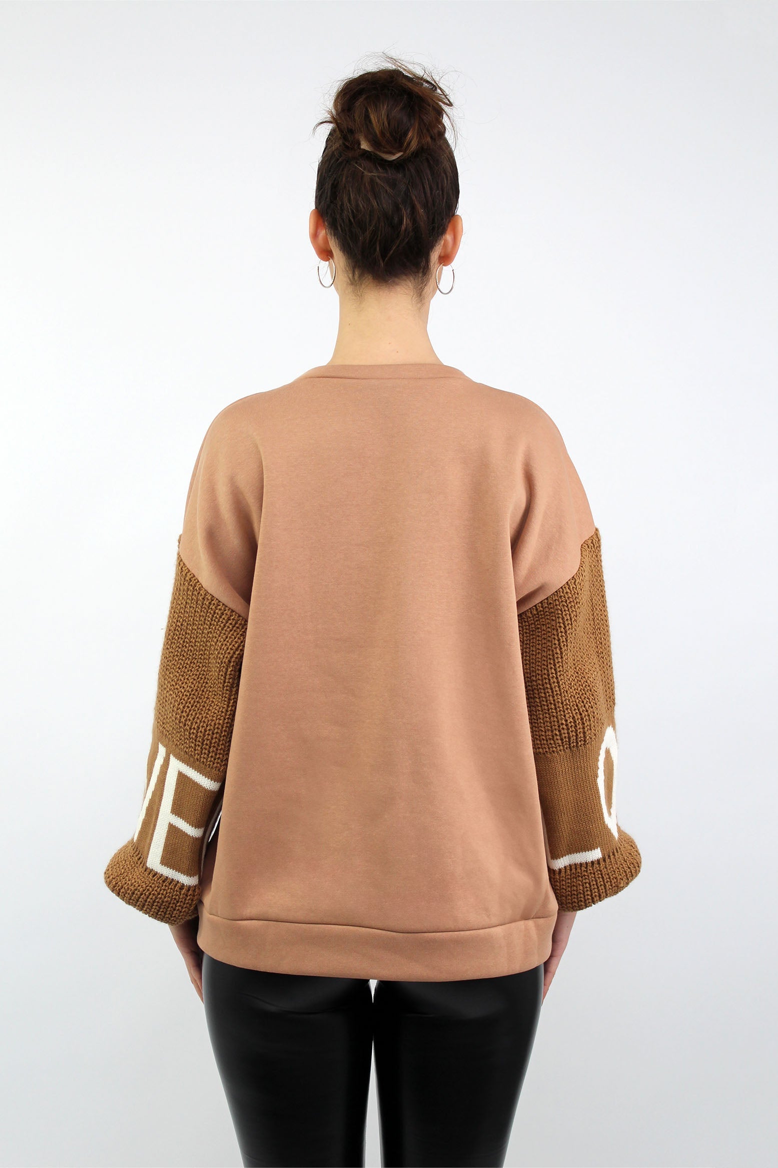Pullover "Love" - Camel