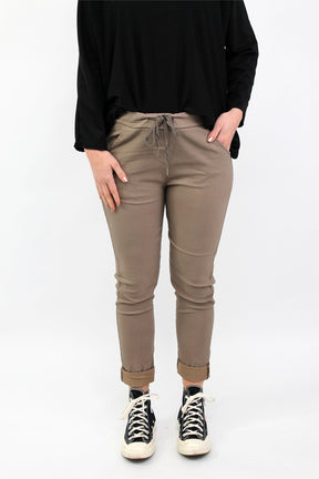 Hose "Jogger-Basic" - Taupe