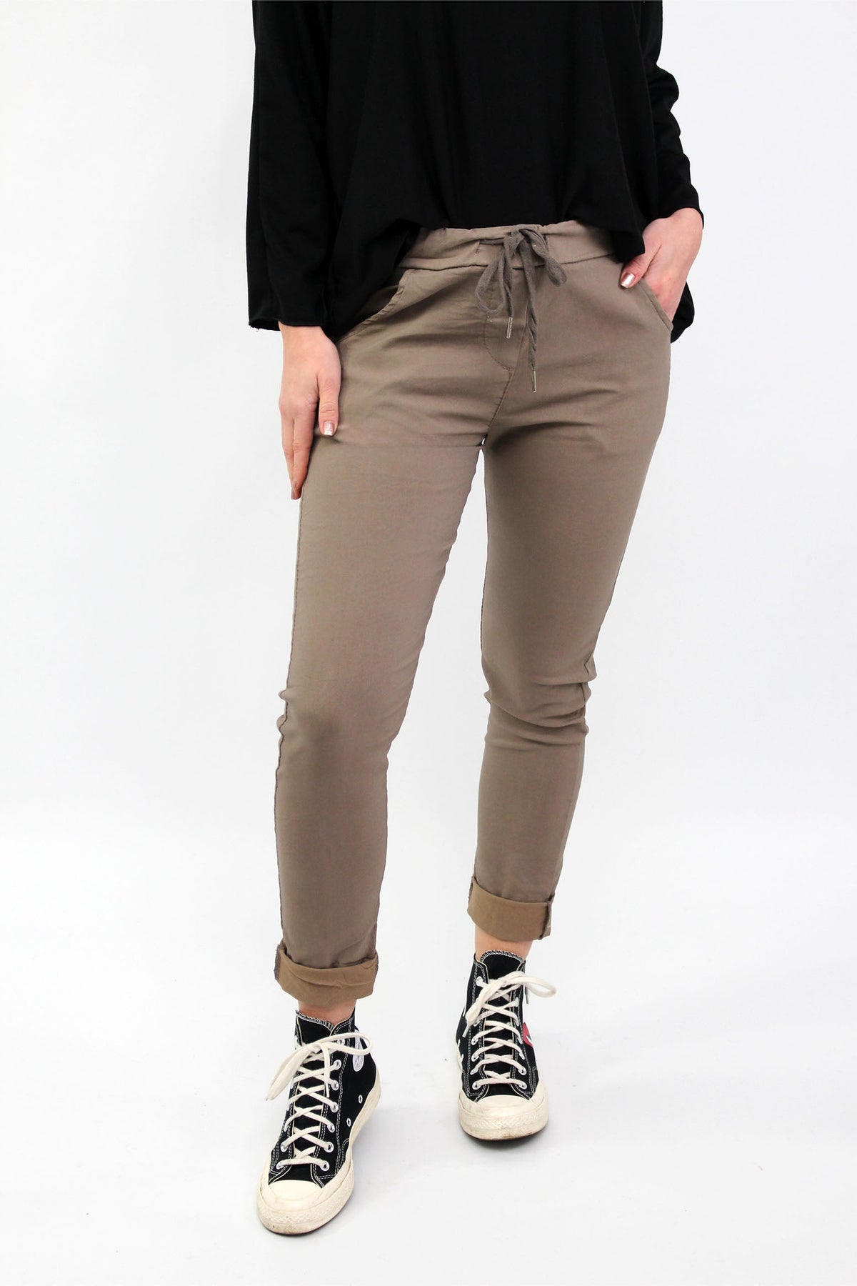 Hose "Jogger-Basic" - Taupe