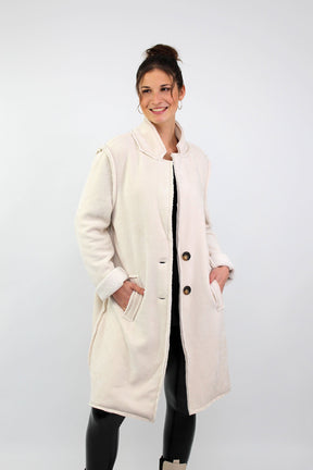 Mantel "Revers" - Creme