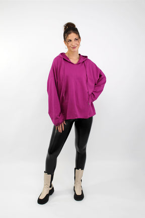Sweatpullover mit Kapuze - Pink