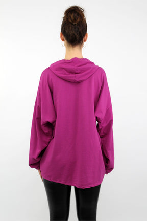 Sweatpullover mit Kapuze - Pink