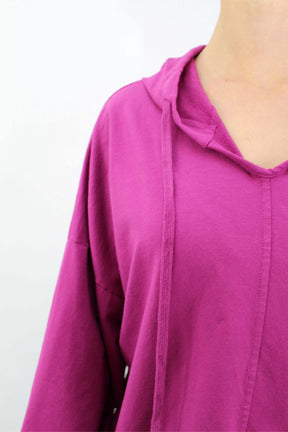 Sweatpullover mit Kapuze - Pink