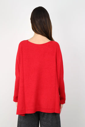 Pullover Oversize - Rot