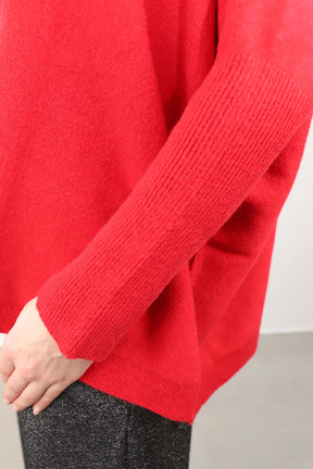 Pullover Oversize - Rot