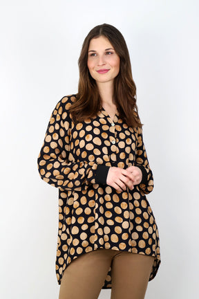 Extravagante Bluse - Schwarz