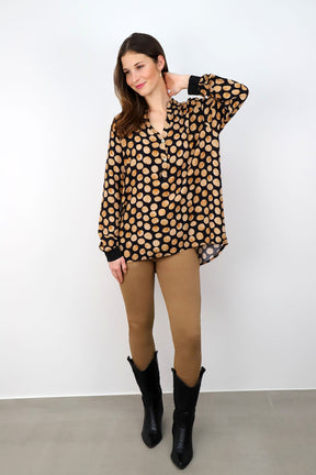 Extravagante Bluse - Schwarz