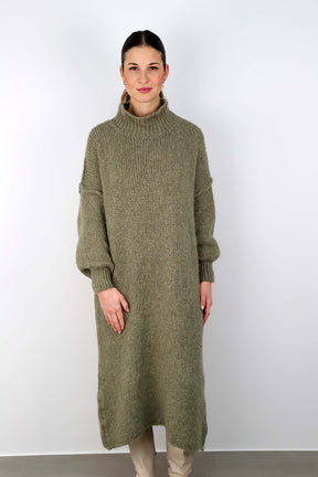 Strickkleid "Naht" - Salbei
