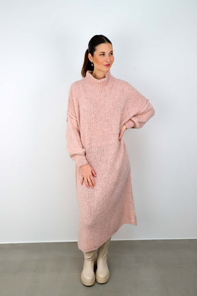 Strickkleid "Naht" - Rosa