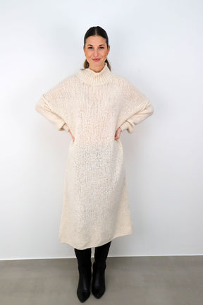 Strickkleid "Naht" - Creme