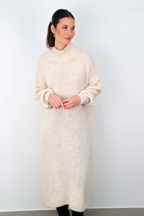 Strickkleid "Naht" - Creme