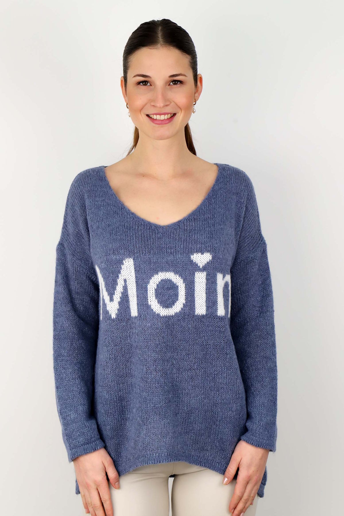 Pullover "Moin" - Blau