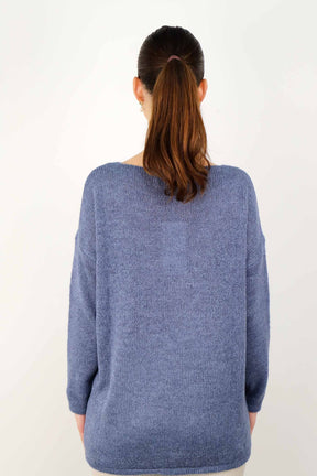 Pullover "Moin" - Blau