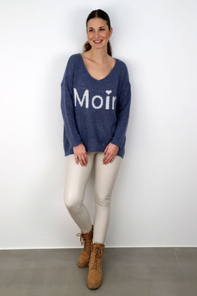 Pullover "Moin" - Blau