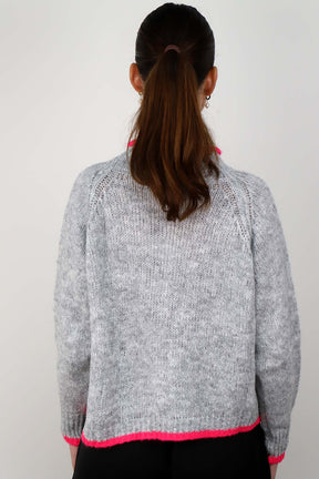 Pullover Stehkragen - Grau
